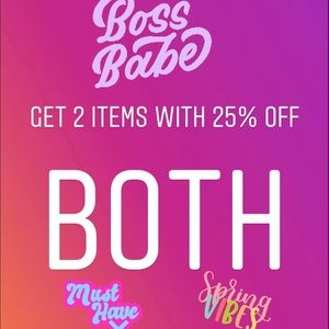 Get any 2 items for 25% OFF ! Make an offer !